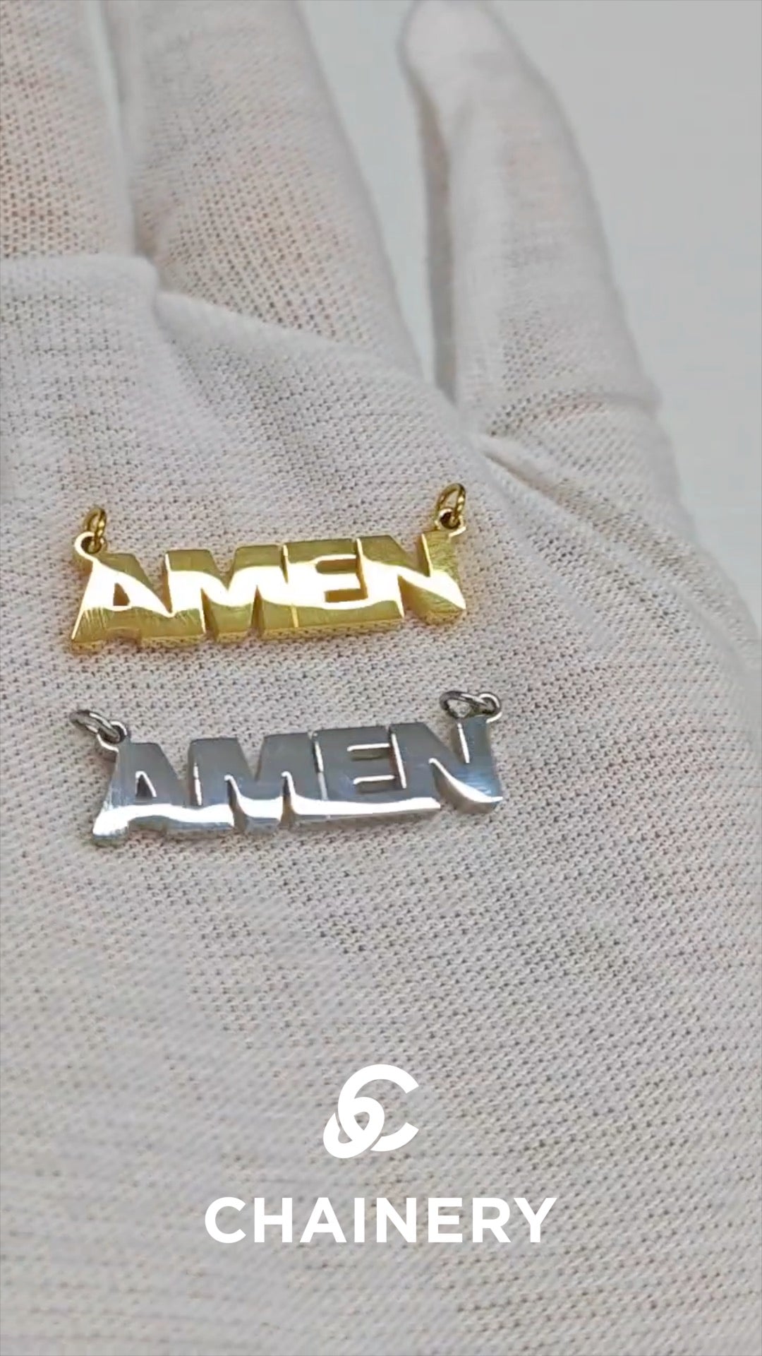 Charm AMEN Gold Silber Video